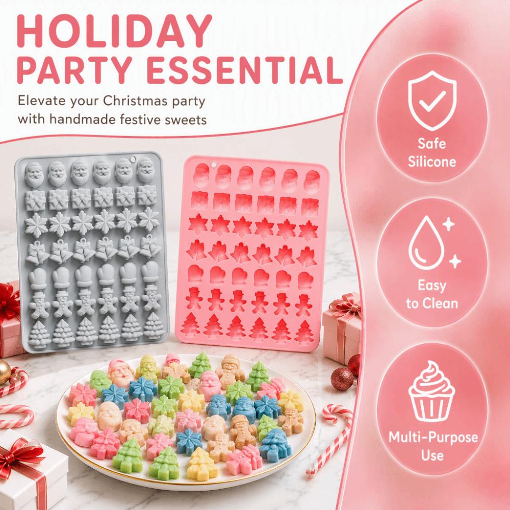 Christmas Theme Mousse Cake Mold Reusable Baking Mould Chocolate Dessert Mold  Dessert Making