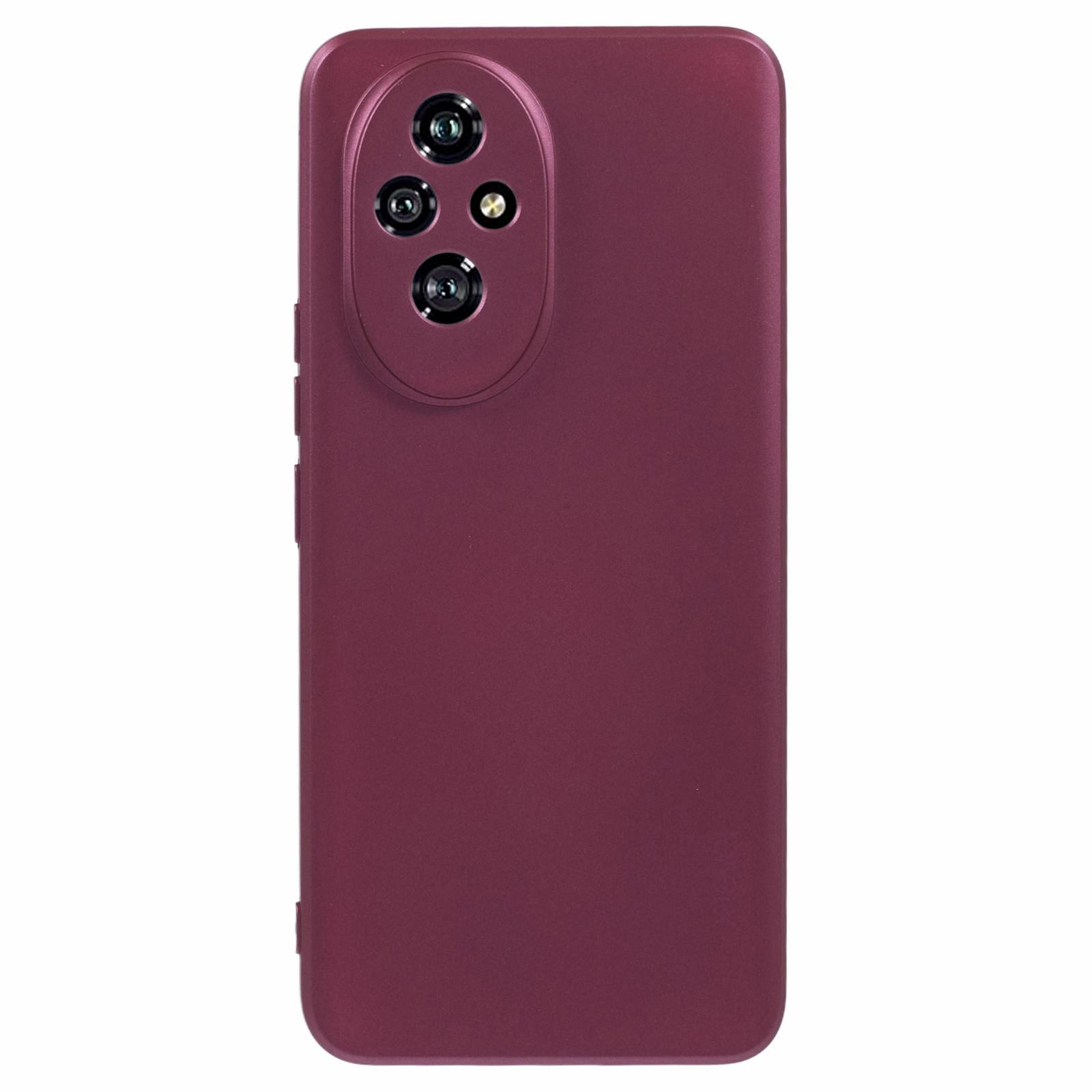 

X-LEVEL Guardian Series For Honor 200 5G Case Soft TPU Frosted Back Phone Cover Wine Red