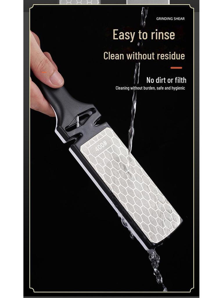 Double-Sided Diamond Grinding Stone - Multi-Functional Kitchen Tool for Thick and Thin Grinding