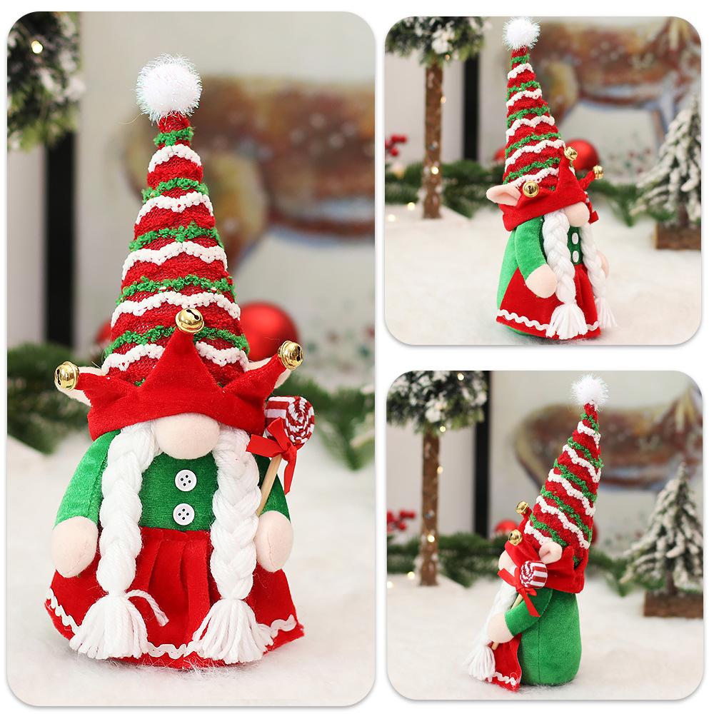 Couple Elf Doll Decoration Santa Claus Doll Faceless Doll Decoration Christmas Gifts for Kids Friends Party Plush Toy 2025