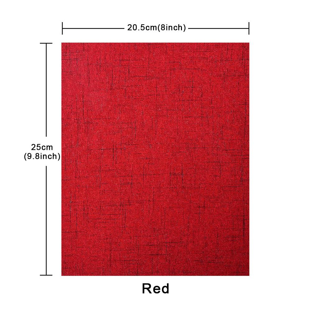 8 x 9.8in 10 Colors Repair Self Adhesive Imitate Linen Type Patches For Schoolbag Cloth Bag Cushion Faux Linenette Sticker Patch