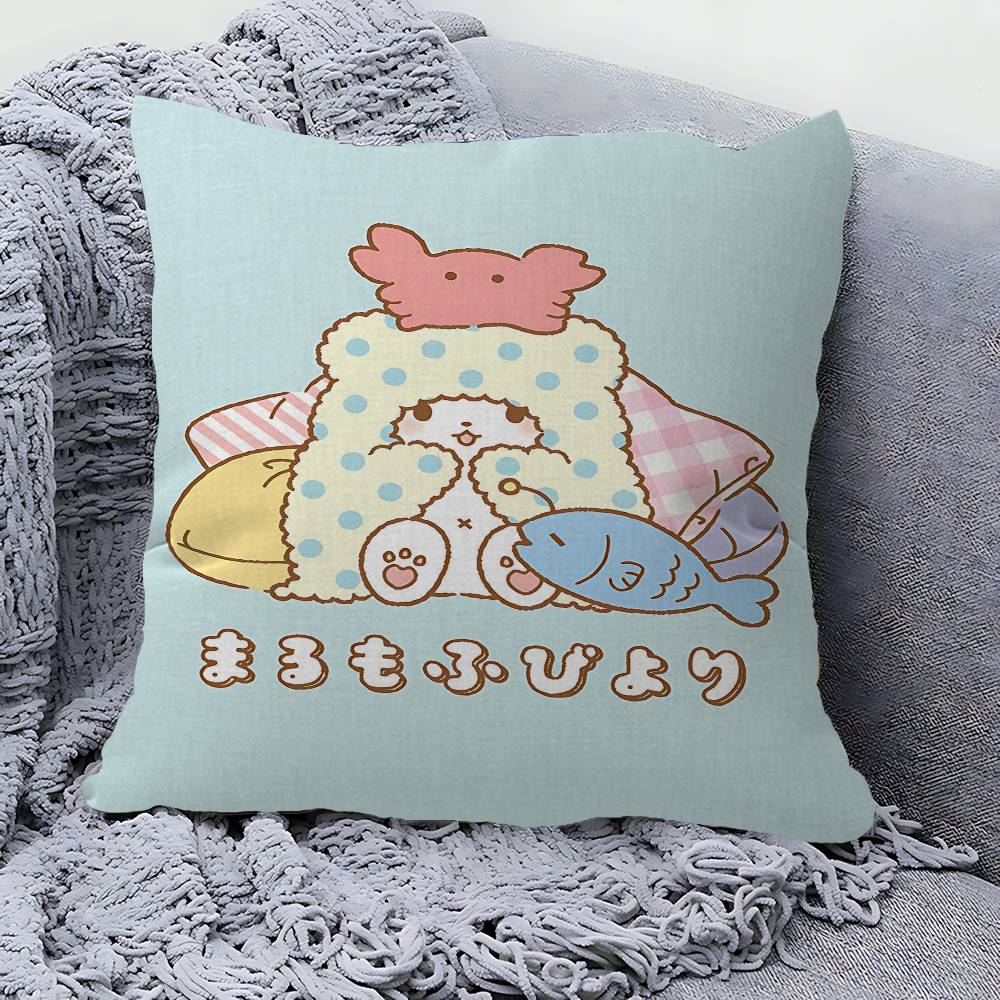 Cute Cartoon M-Marumofubiyori Stitch Lucky Dragon Pillow Cover Sofa Cushion Cover Home Room Decoration Children Gift