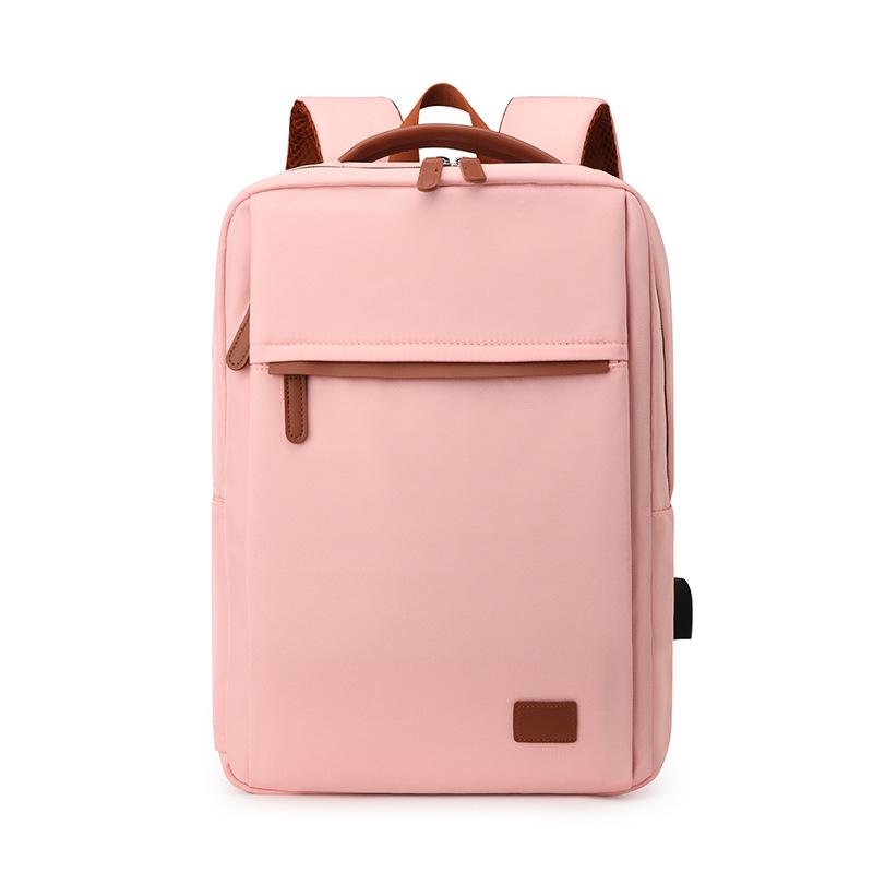 Versatile Large Capacity Color Block Business Travel Backpack