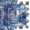 50Pcs/Set The Starry Night . Van Gogh Art Gallery PET Clear Stickers Waterproof DIY Fashion Decals Journal Stickers (2 Styles)