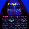 16 Fluorescent Face Stickers Nightclub Masquerade Neon Fluorescent Face Stickers Waterproof Music Festival Glow Tattoo Stickers