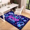 1PC Custom Name Love Kpop Music Festival Theme Floor Mat Ideal for Living Room, Game Rooms, Office, Bedroom,Floor Mat Playful Design