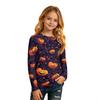 Kids Halloween Printed T-Shirt Long Sleeve Neck Base Layer for Boys Girls