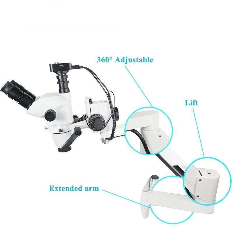 Dental Operating Microscope Portable Surgical Microscope/Endodontic Microscope With Camera Zoomable 16 Mega Customization