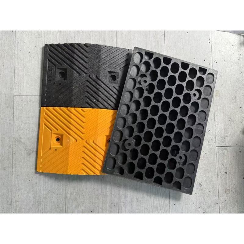 Rubber Speed Bump: Door, Road, Groove, Ramp Mat - Parking Wheel Stopper with Shock Absorption.