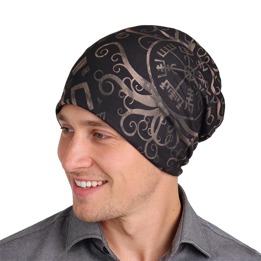 Spring and Autumn Fashion Unisexs Hat Outdoor Sports Hoodie Double layer Elastic Knitted Hat Street Dance Headscarf Hat
