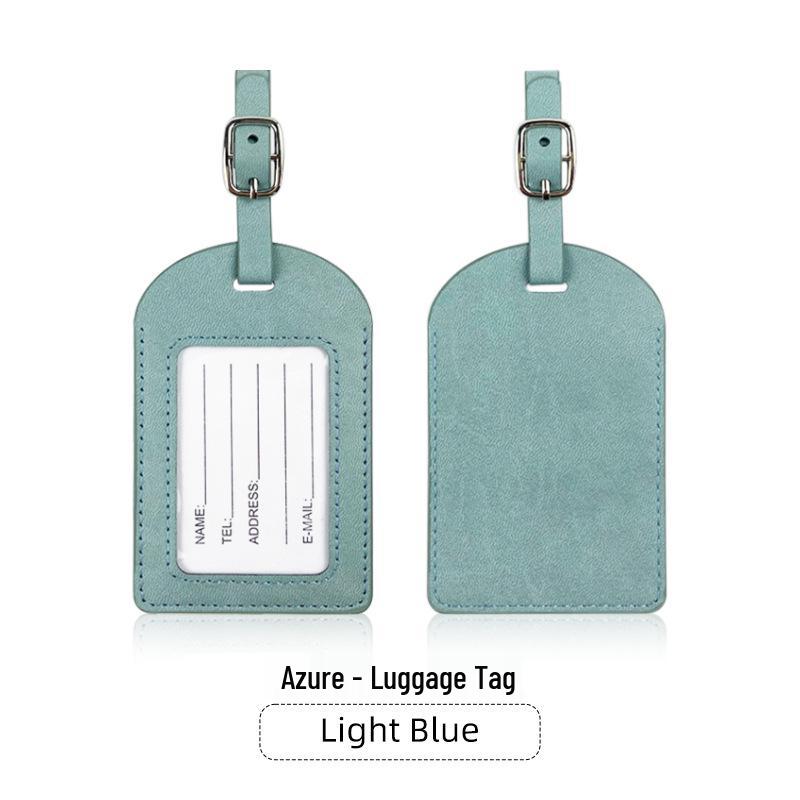 

Spot PU Leather Passport Holder & Luggage Tag Set - Customizable Travel Gift with Logo Option