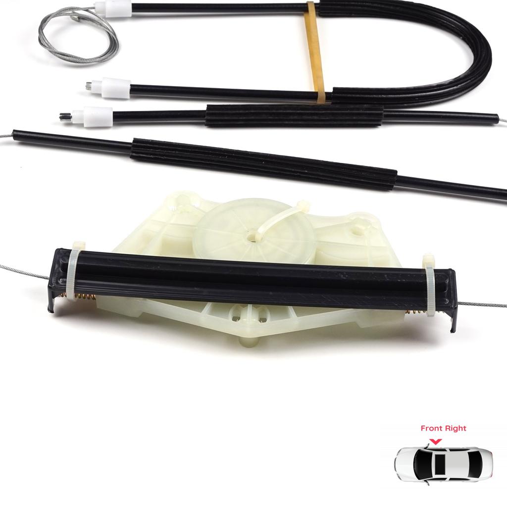 EP8583 Set Regulator Macara Geam Manual Față Dreapta pentru Skoda Fabia MK1 1999-2008 4/5 Uși Praktik Furgonetă 6Y0837656