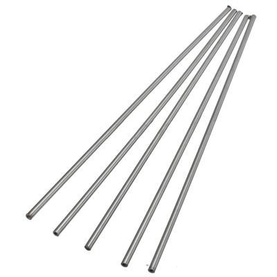 5 Stück neue silberne 304-Edelstahl-Kapillarröhre, 3 mm Außendurchmesser, 2 mm Innendurchmesser, 250 mm Länge