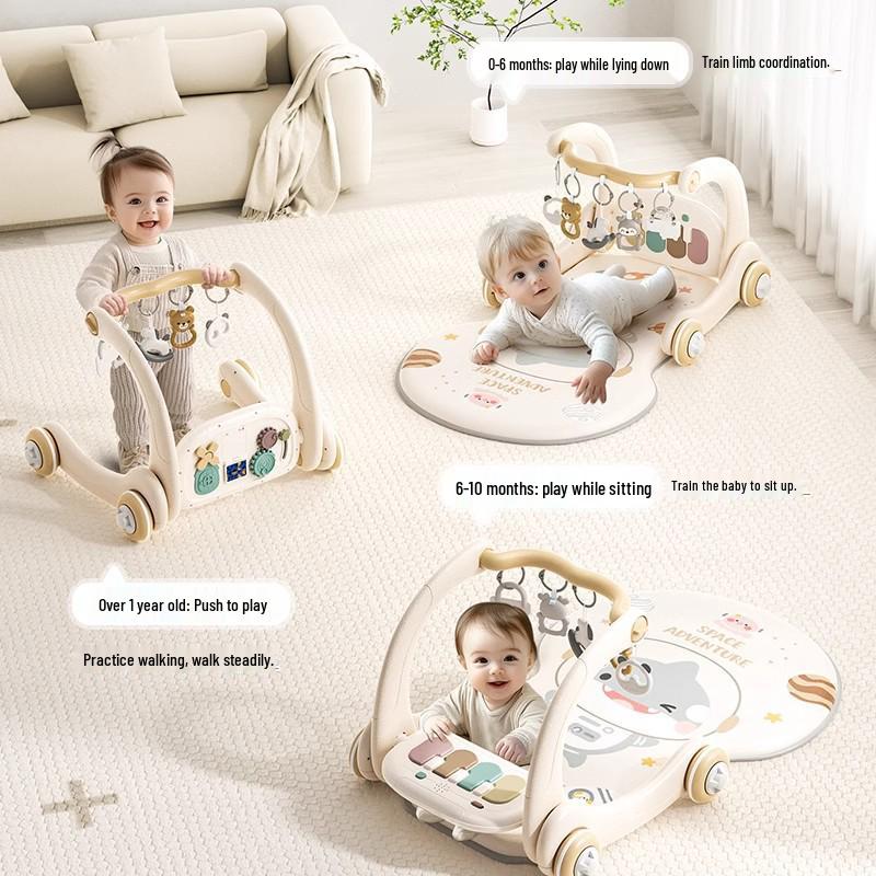 Infant Pedal Piano Walker: Early Education Toy for 0-12 Months