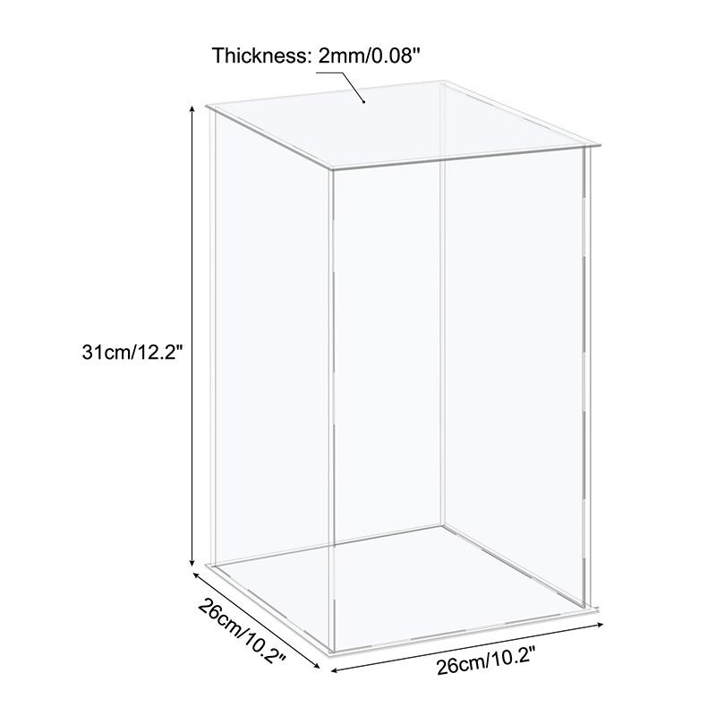 41size Acrylic Display Case for Collectibles Assemble Clear Protection Showcase Cube Storage Box Dustproof Display Organize Toys