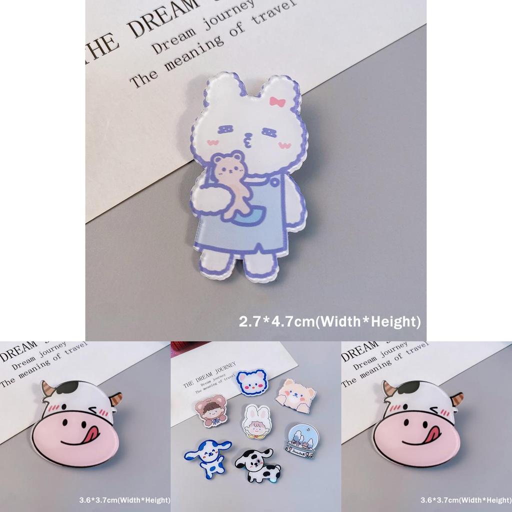 Unisex Kawaii Cartoon Brooches For Backpacks And Handbag Adornments