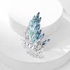 Multicolor Crystals Butterfly Brooch Comfortable Alloy Construction Easy To Wear On Scarves Hats