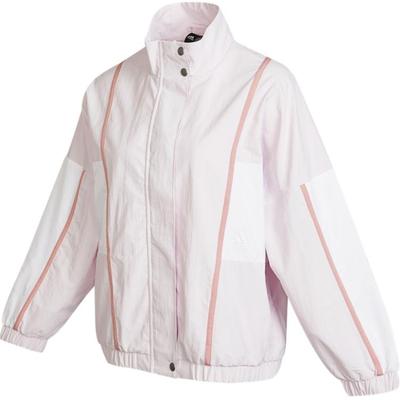 Vintage Color Block Striped Zip-Up Jacket Women Jackets Pink HM7445