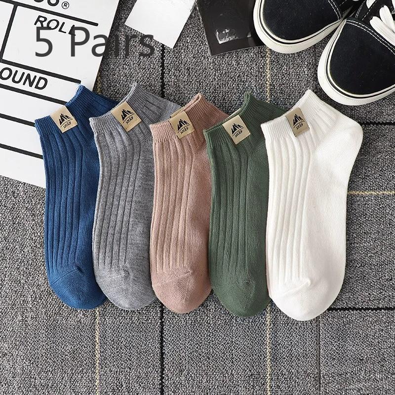 

5 пар мужских летних тонких носков с низким верхом, всех видов, против запаха и для впитывания пота 5 Pairs