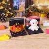 3D Model Black Cat Pumpkin Sculpture Halloween Layered Carving Art Notepad DIY Sticky Post Creative Stickers Papers Card Craft