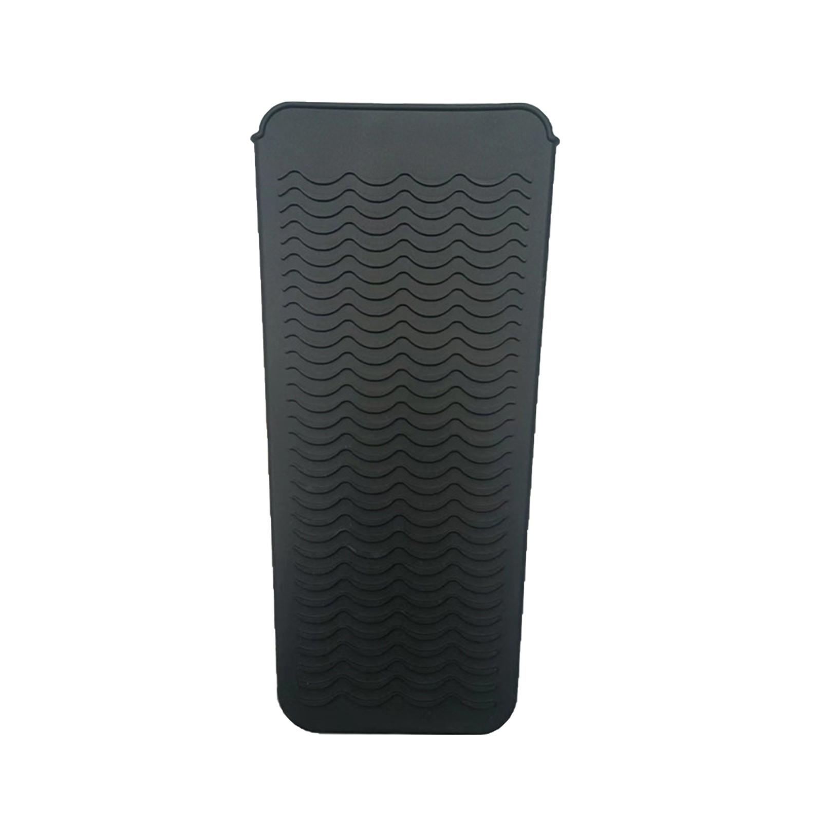 

Дорожный коврик для выпрямителей, термостойкий коврик для щипцов для завивки, стойка для выпрямителей для волос, термостойкий коврик для выпрямления и укладки волос One Size чёрный