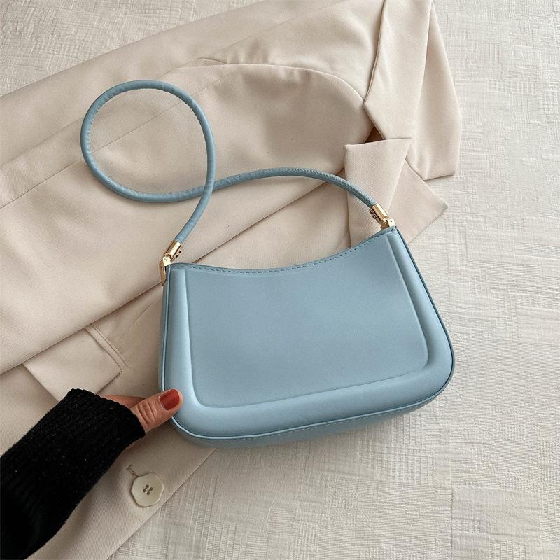 2026 Neue Trendige Mode Retro Beliebte Taschen Lässig Einfarbige Textur Achseltasche Trendig Einfach Damen Taschen