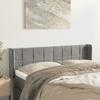 Vidaxl Wingback Headboard, Light Grey, 147X16X78/88 Cm, Velvet