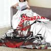 Flannel Throw Blanket MGS1 Solid Snake Game Metal Gear Warm Plush Blankets Soft Bedspread for Bed Living Room Home Travel Couch