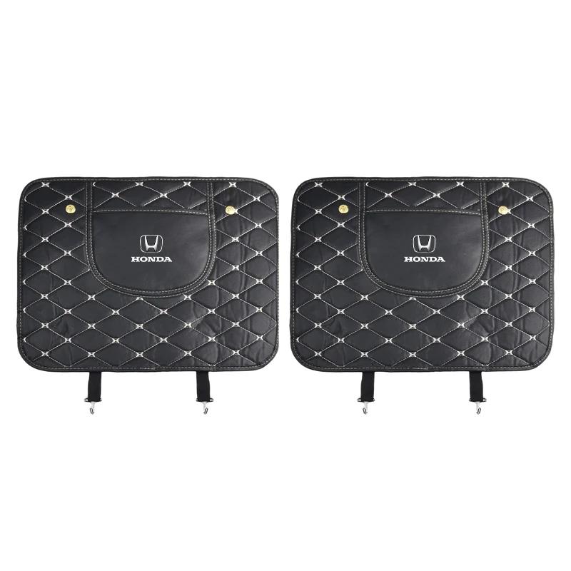 2025 Car New Honda Car Anti-kick Mat Interior Pu Leather Seat Back Anti-scratch Protection Mat for Honda Civic Accord CRV HRV Fi