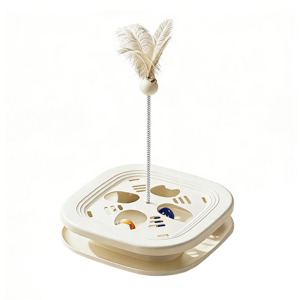 Funny Maze Game Cat Scratching Posts with Ball Compact Size Cat Interactive Toy Teaser Wand Cat Puzzle Toy Indoor