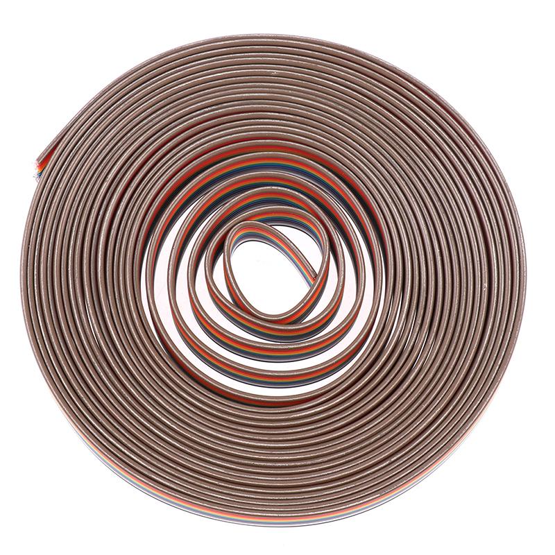 5M Ribbon Cable 10Pin Color Rainbow Ribbon Cable 10P Wire Rainbow Cable For Uno