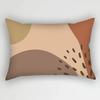Rainbow Geometric Pattern Plant Print Decorative Pillowcase Bedroom Living Room Office Cushion Home Decor Rectangular Pillowcase