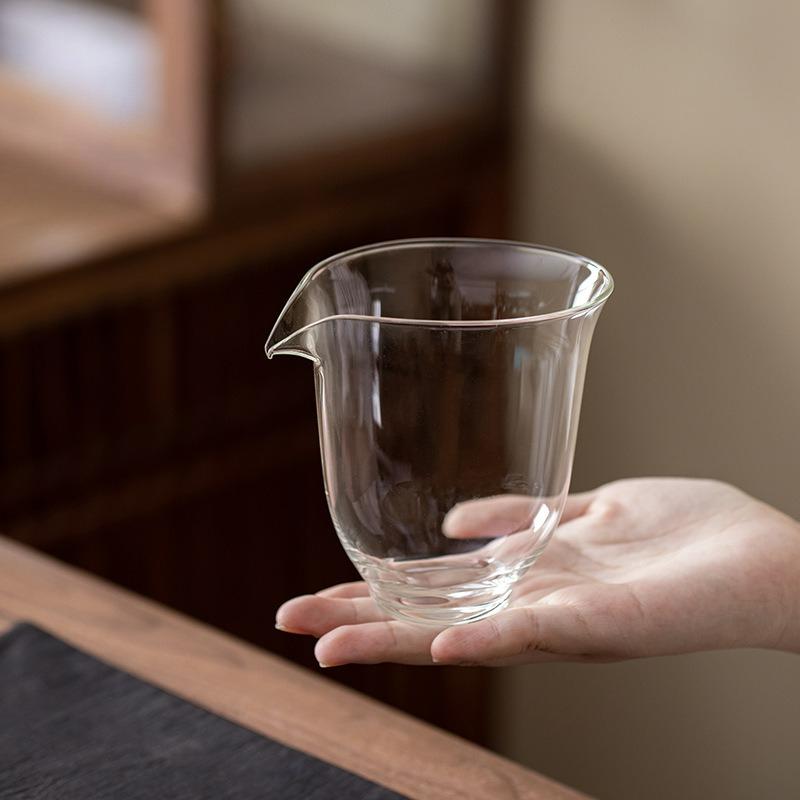 Japoński Szklany Kubek do Herbaty Fair Cup Domowy Odporny na Ciepło Przezroczysty Chahai Kung Fu Teacup Akcesoria do Ceremonii Herbacianej nowy