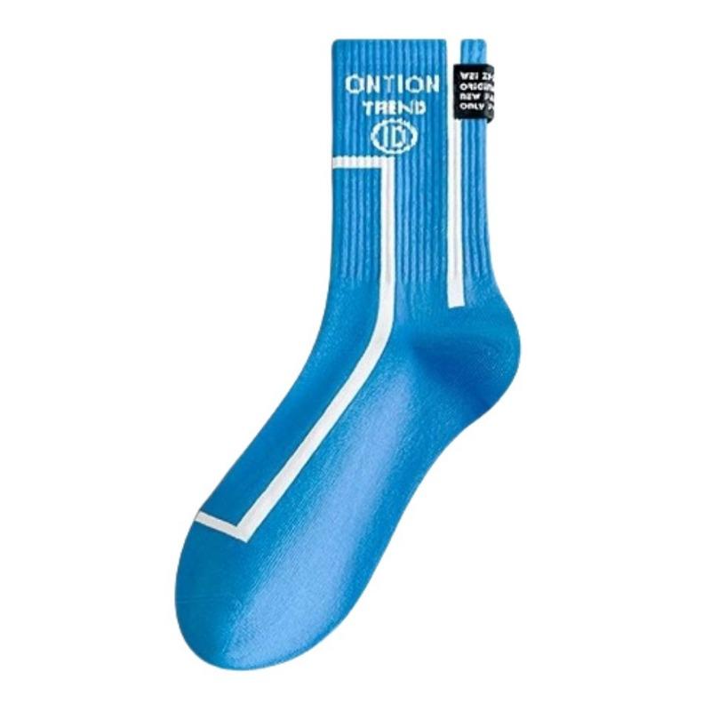 Men's Autumn and Winter Style Pure Cotton Personality Deodorant Youth Students Sports Basketball Tube Socks