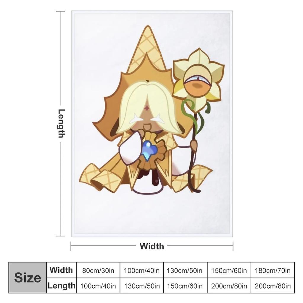 Pure Vanilla Cookie (Cookie Run Kingdom) Throw Blanket Cute Plaid Summer Softest Blankets