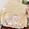 Baji Storage Bag Japanese Style Ita Bag Large Capacity Sweet Y2k Tote Bag Transparent Idol Anime Peripheral Display Package