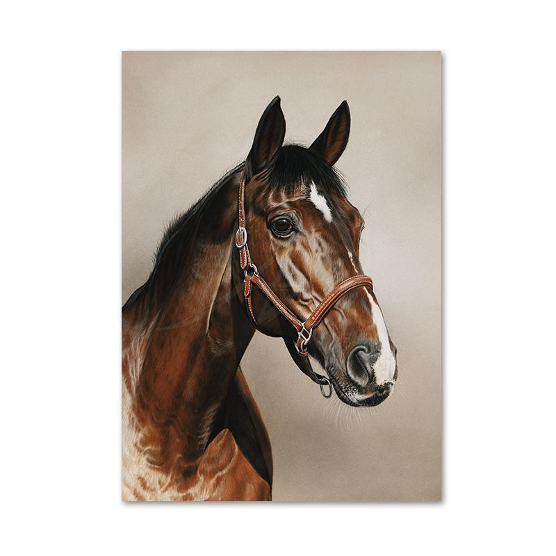 

Современные животные лошади искусство холст картины постеры и принты абстрактные настенные картины для гостиной украшения дома Cuadros 30x40cm No Framed