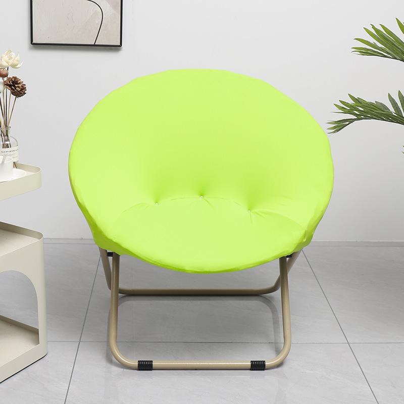 NEW Solid Color Saucer Chair Cover Spandex Protector Round Recliner Slipcover Polyester Removable Washable Moon Chair Cover