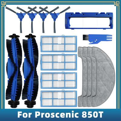 Replacement For Proscenic 850T Robot Vacuum Cleaner Spare Parts Accessories Main Side Brush Hepa Filter Mop Rag Brush Cover