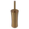Household Toilet Brush Kit Bathroom Stainless Steel Golden Toilet Brush with Brush Holder Small