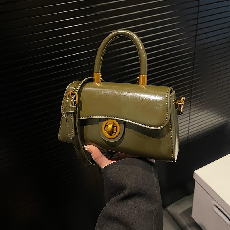 Flap Shape Top-handle Bags For Women 2026 Latest Trends Designer Handbags Luxury Vintage Shoulder Crossbody Bags With Turn Lock