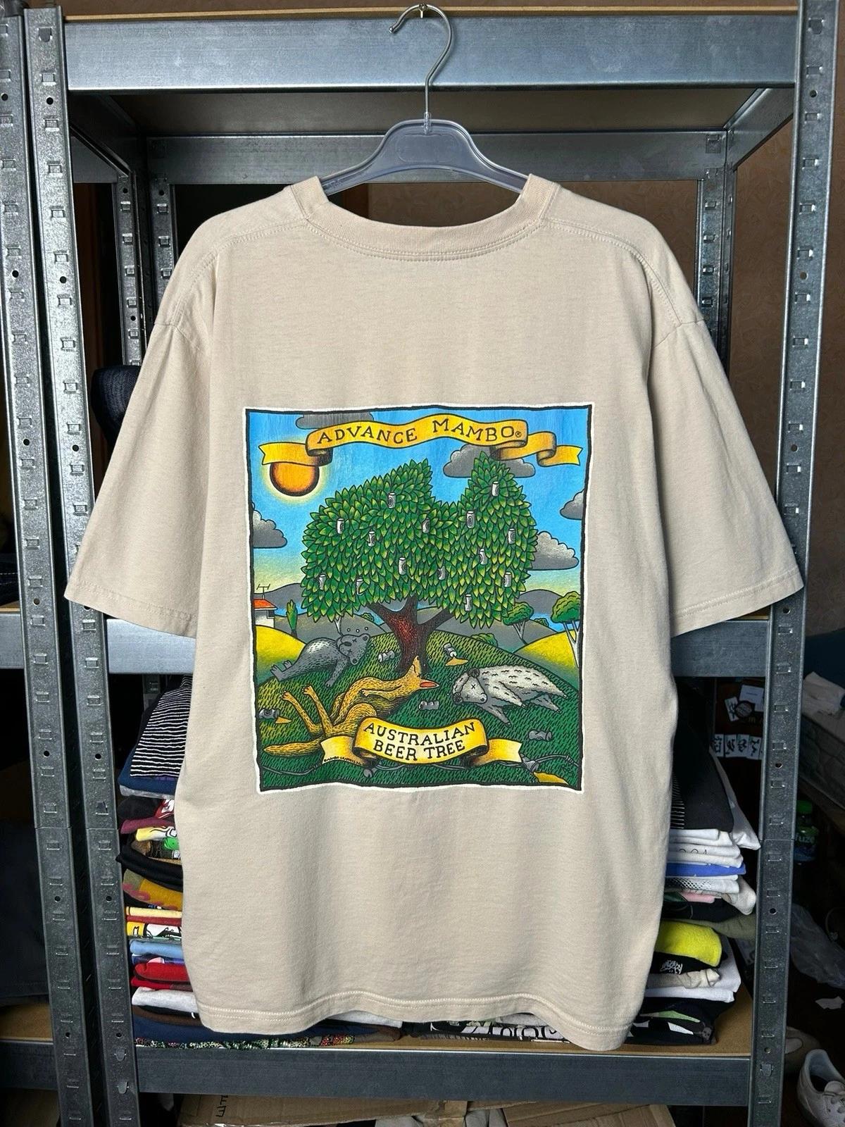 Vintage 2000 Mambo Reg Mombasa Australian Beer Tree T-shirt Size XL XL