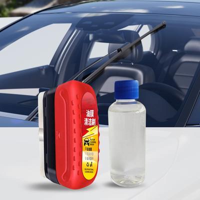 Detergent pentru peliculă de ulei de sticlă auto - Curățător de peliculă de ulei de parbriz auto, perie de curățare peliculă de ulei de mașină, îndepărtarea peliculei de ulei de sticlă 120 ml