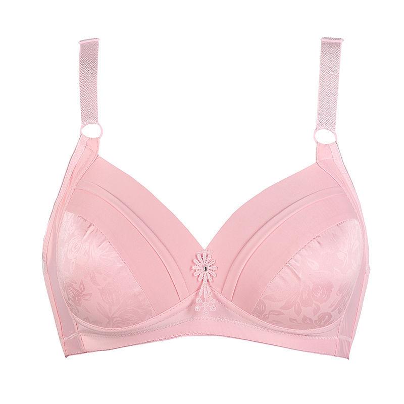 Large Size Thin Without Steel Ring Underwear, Comfortable Gathering, Breathable Bra, Middle-aged and Elderly Bra