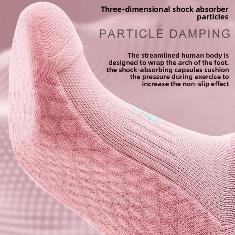 5 Pairs of Female Autumn and Winter Towel Bottom Deodorant Sweat Absorbing Running Boat Socks