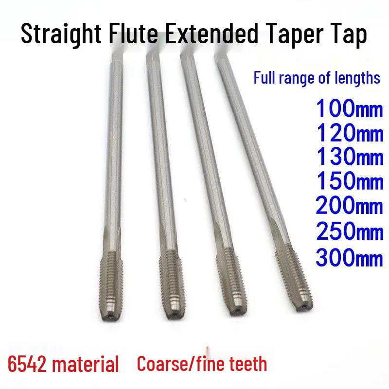 High-Speed Steel Extended Straight Groove Cutting Tap