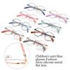 Anti-Blue Ray Kids Glasses Children Boy Girls Eyewear Ultra Light Round Metal Frame Computer Eye Protection Eyeglasses Spectacle