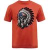 Patriotic Skull Headdress Native American US Flag Bandana T-shirt