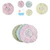 Thickening Oil-proof Shower Cap Reusable Blue/yellow/pink Polka Dot Spa Cap