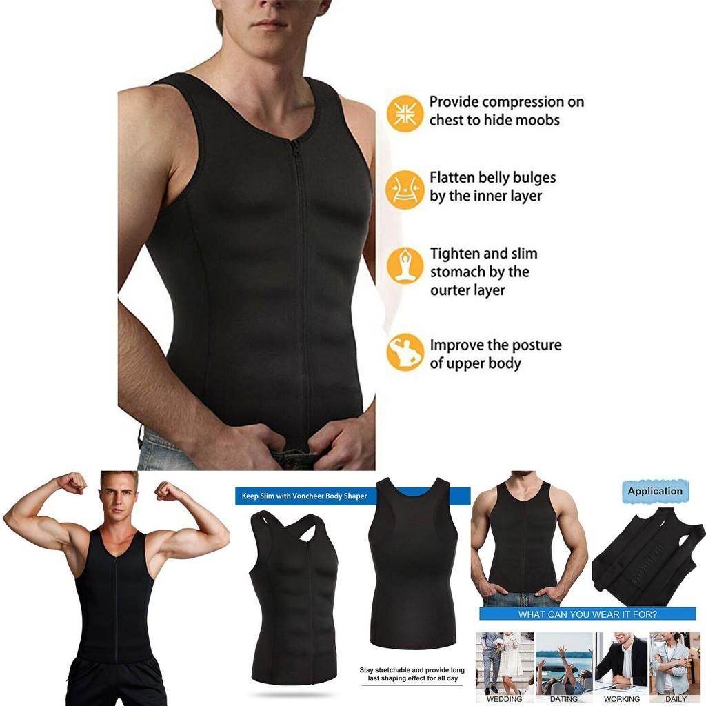 Neoprene Sauna Body Shaper Vest With Superior Tummy Control And Back Support**